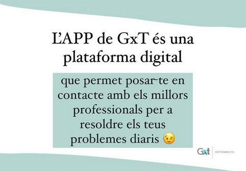 APP de GxT plataforma digital